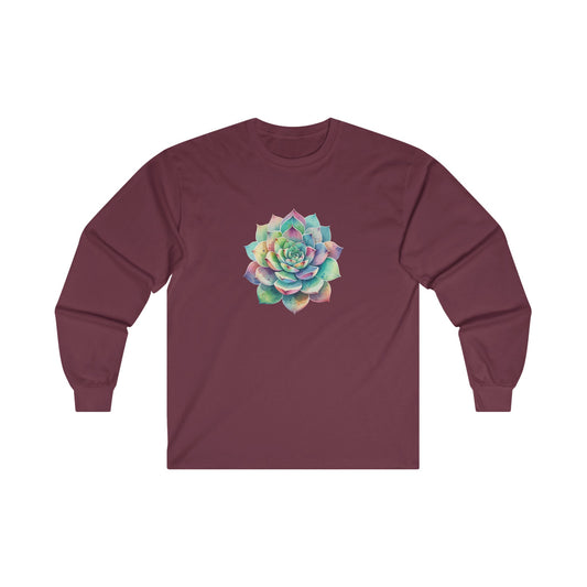 Colorful Succulent Long Sleeve Tee