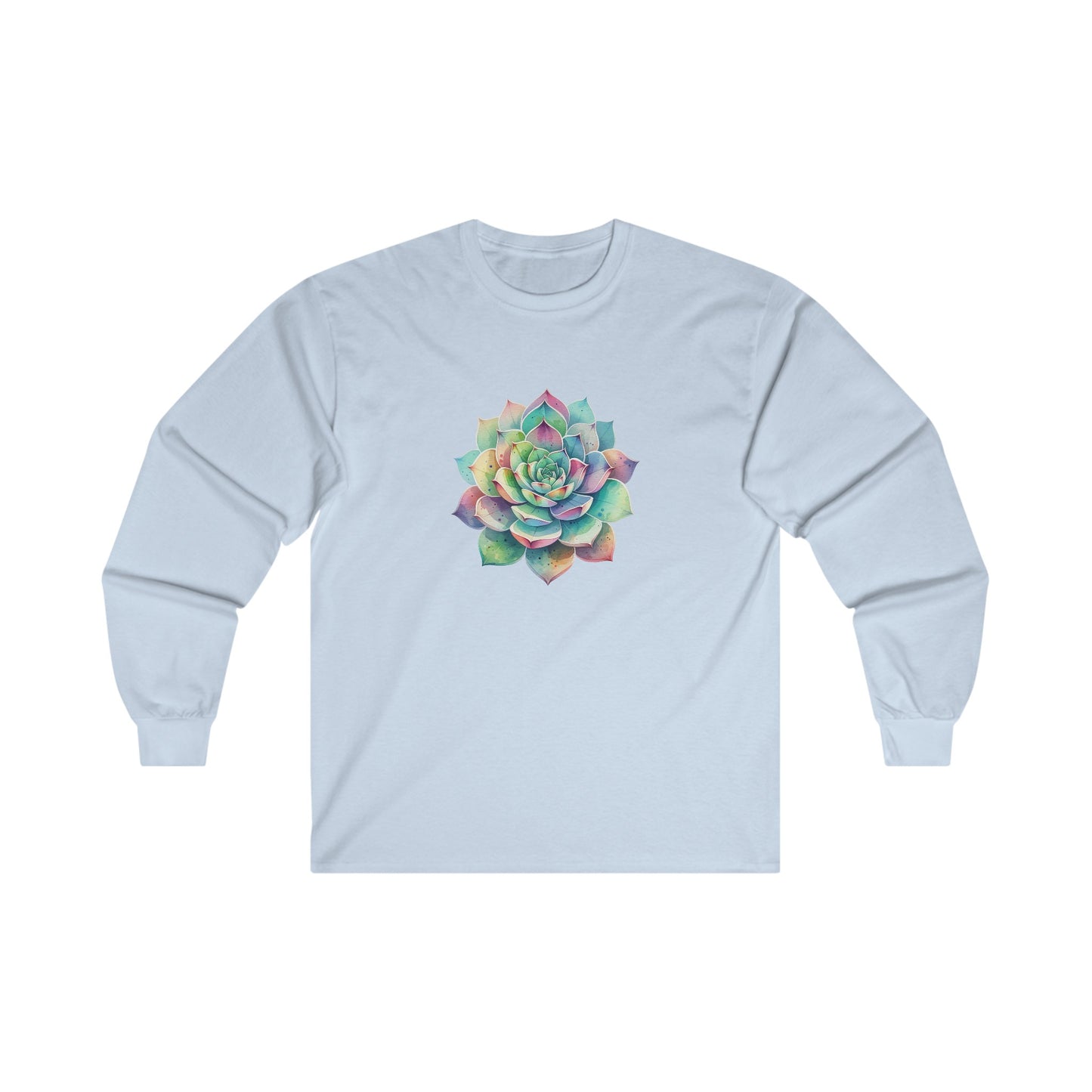 Colorful Succulent Long Sleeve Tee