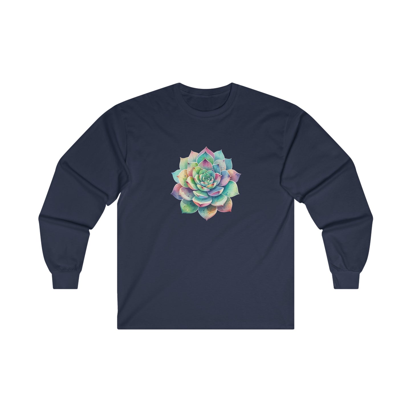 Colorful Succulent Long Sleeve Tee