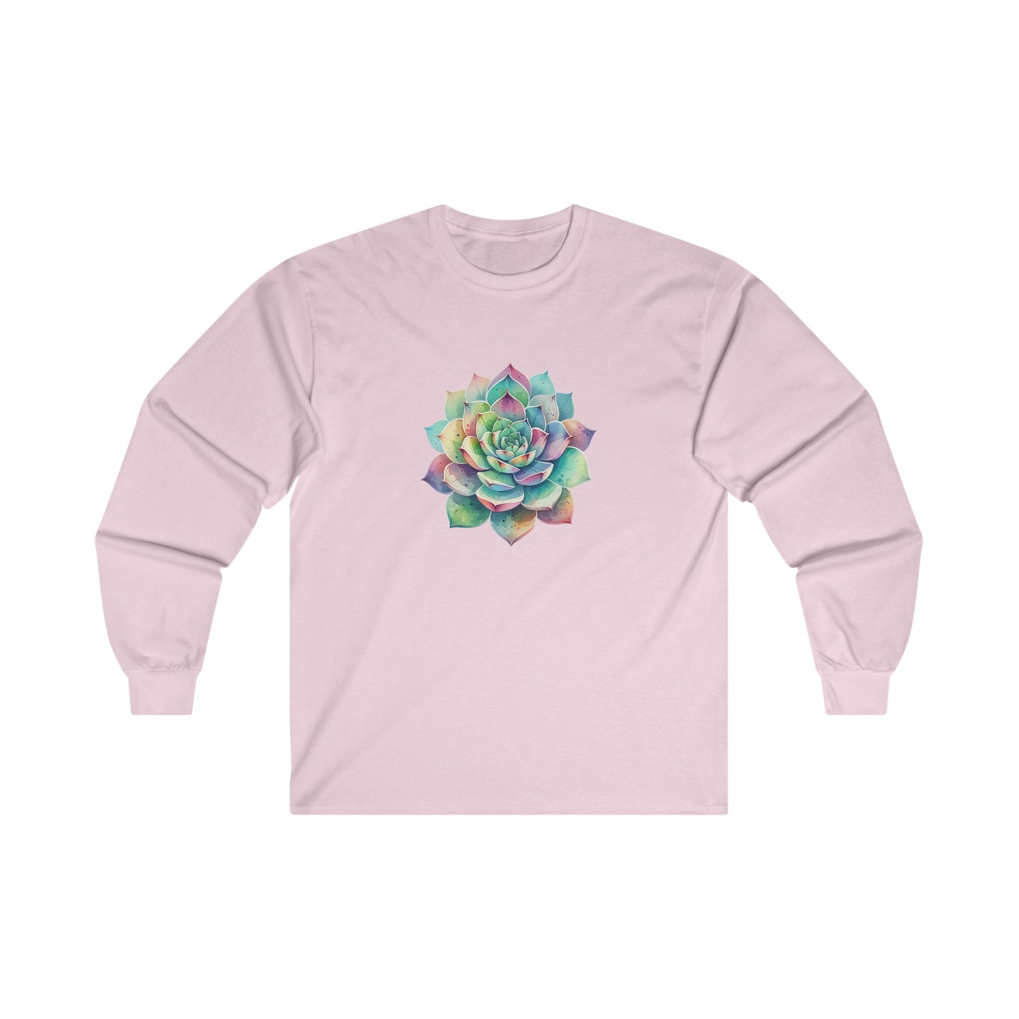 Colorful Succulent Long Sleeve Tee