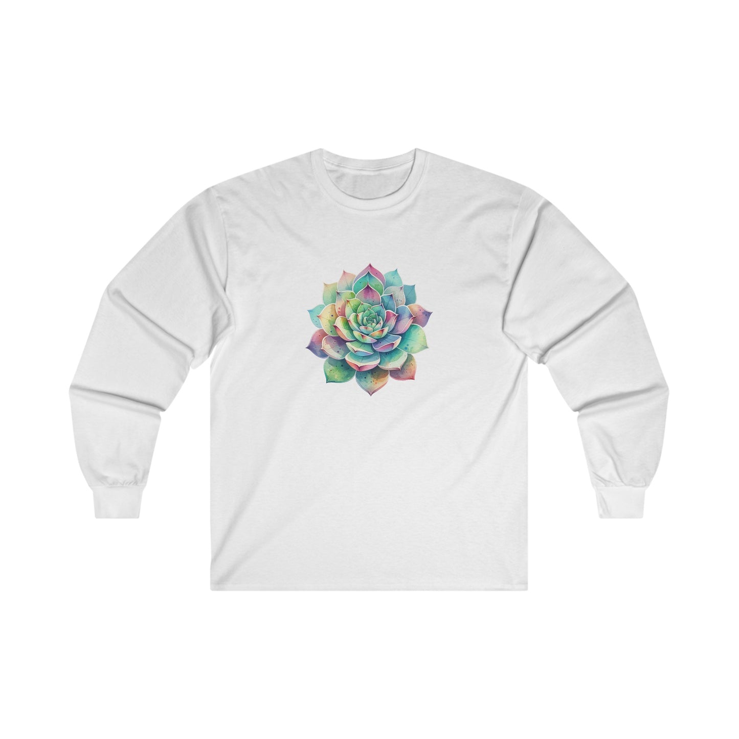 Colorful Succulent Long Sleeve Tee