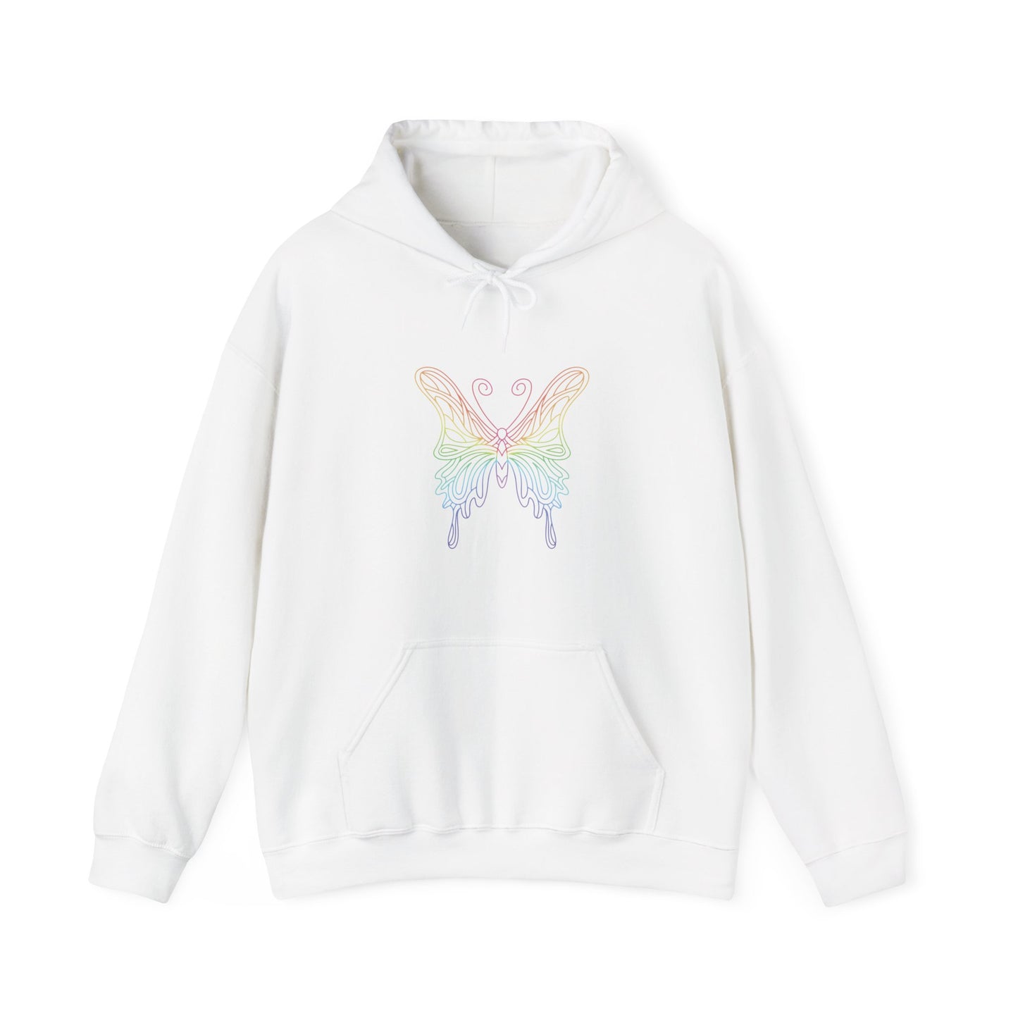 Colorful Pretty Butterfly Hooded Sweatshirt