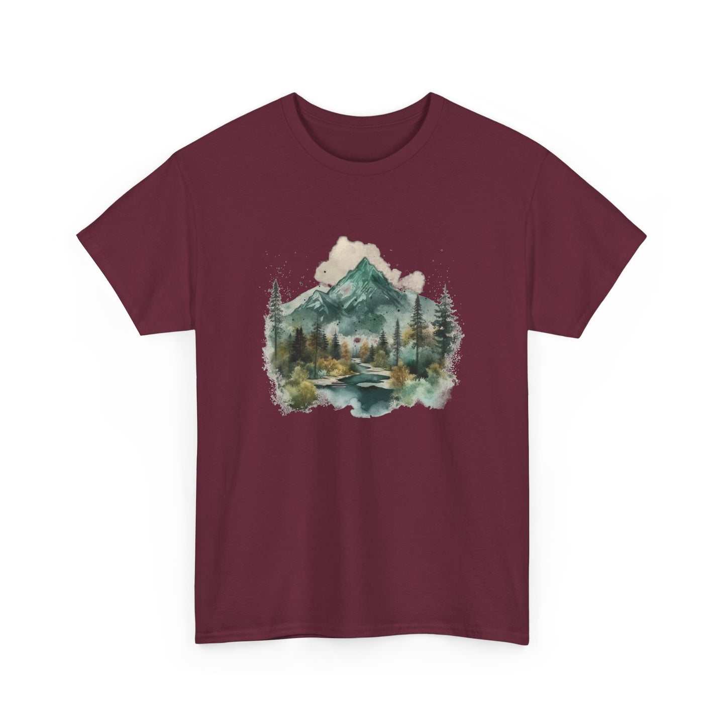 Watercolor Mountains Short Sleeve Tee