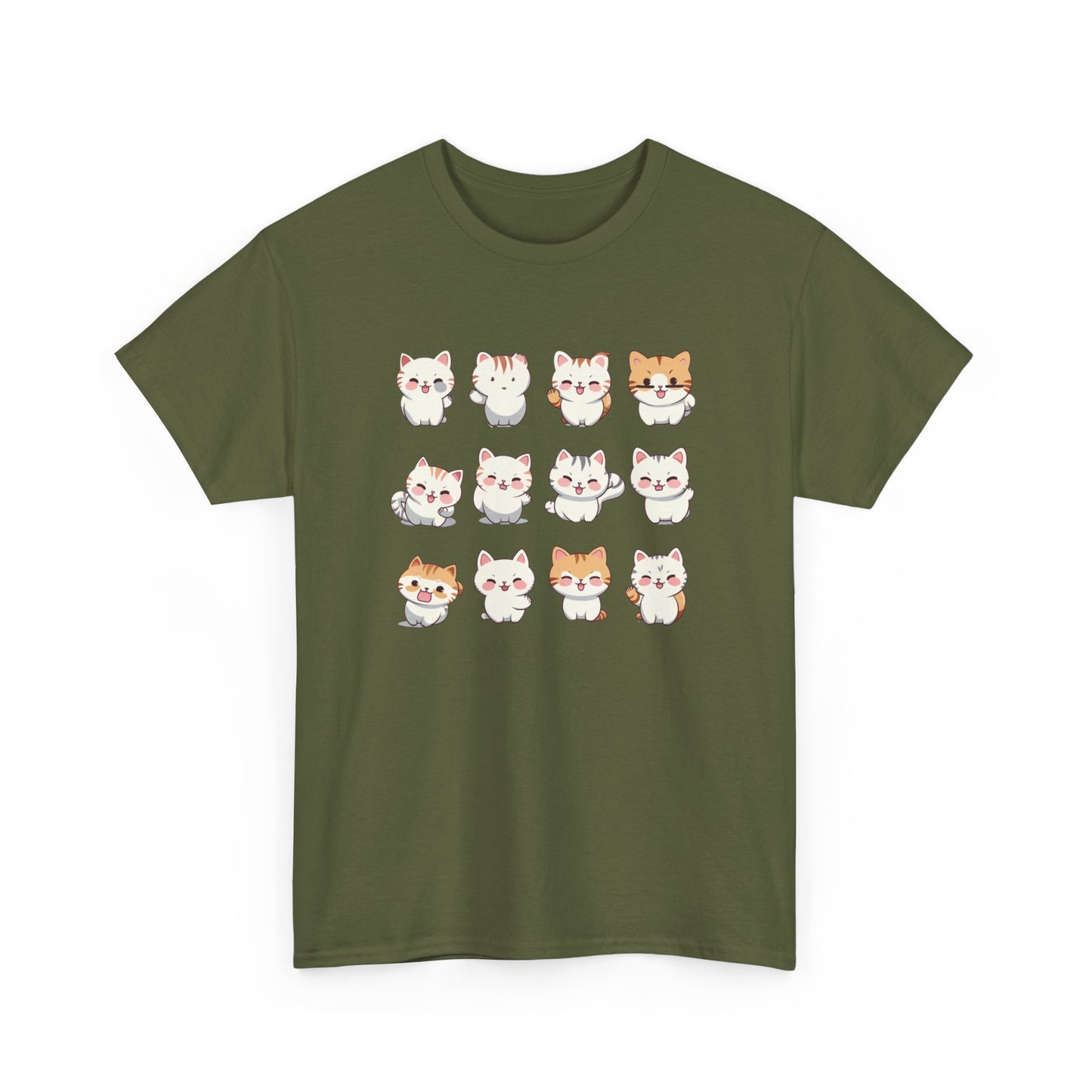Cute Cat Set Short Sleeve Tee