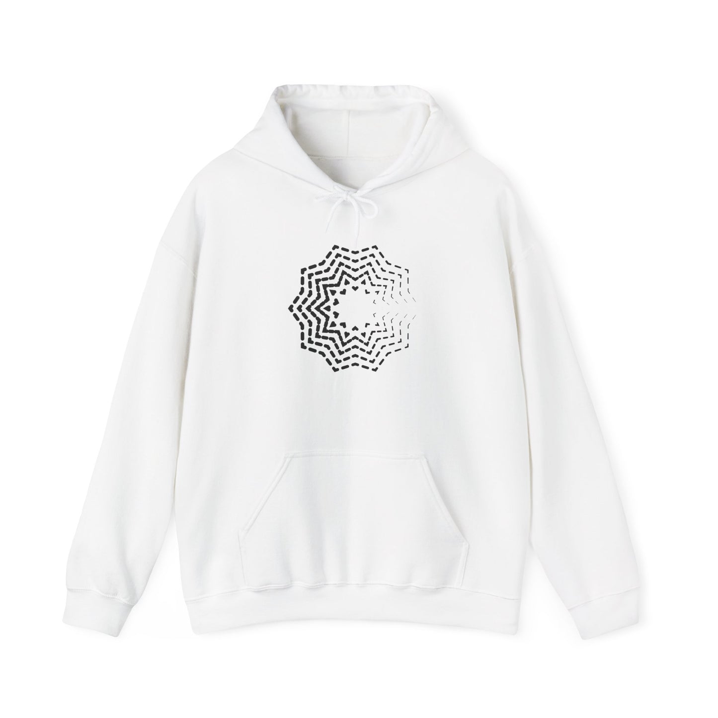 Abstract Star Hooded Sweatshirt