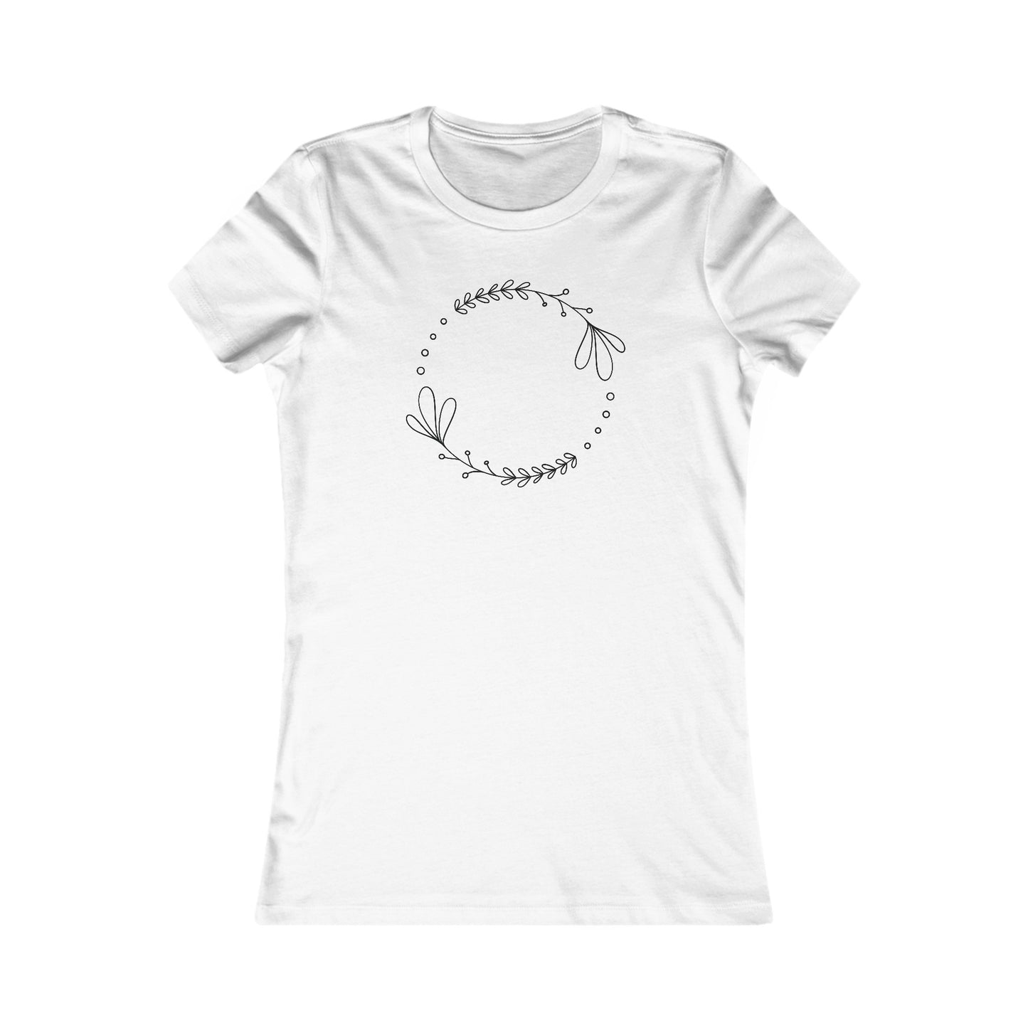 Leaf Circle Fitted Tee