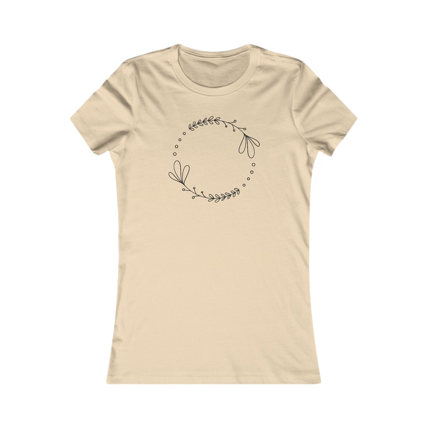 Leaf Circle Fitted Tee