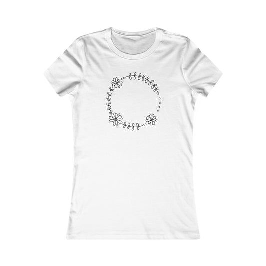 Triple Sunflower Circle Fitted Tee