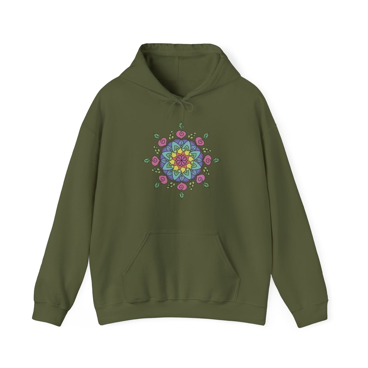 Colorful Mandala Hooded Sweatshirt (029)