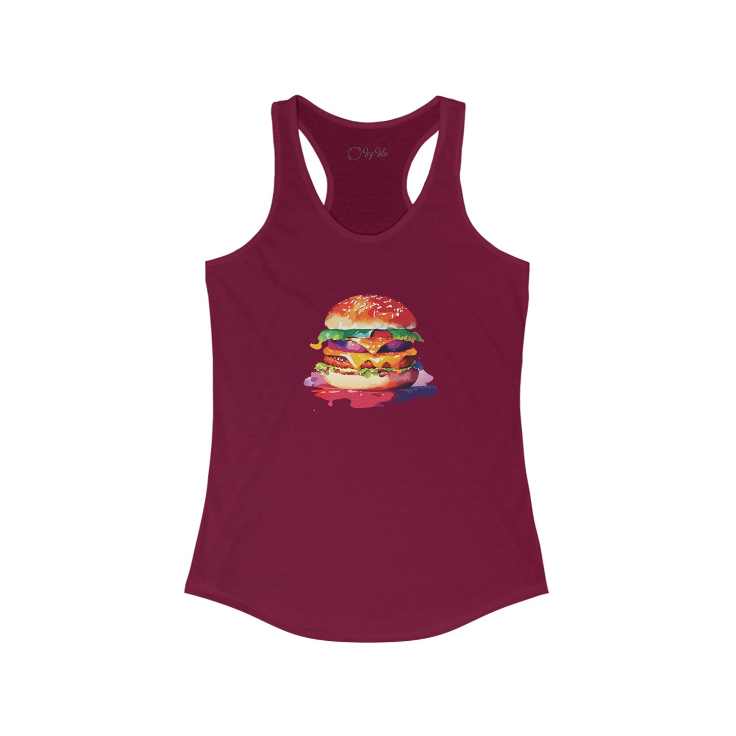 Cheeseburger Racerback Tank