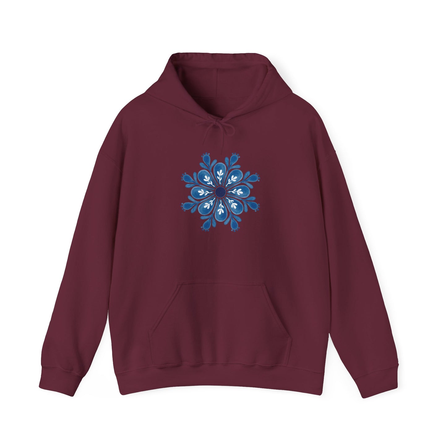 Snowflake Mandala Hooded Sweatshirt