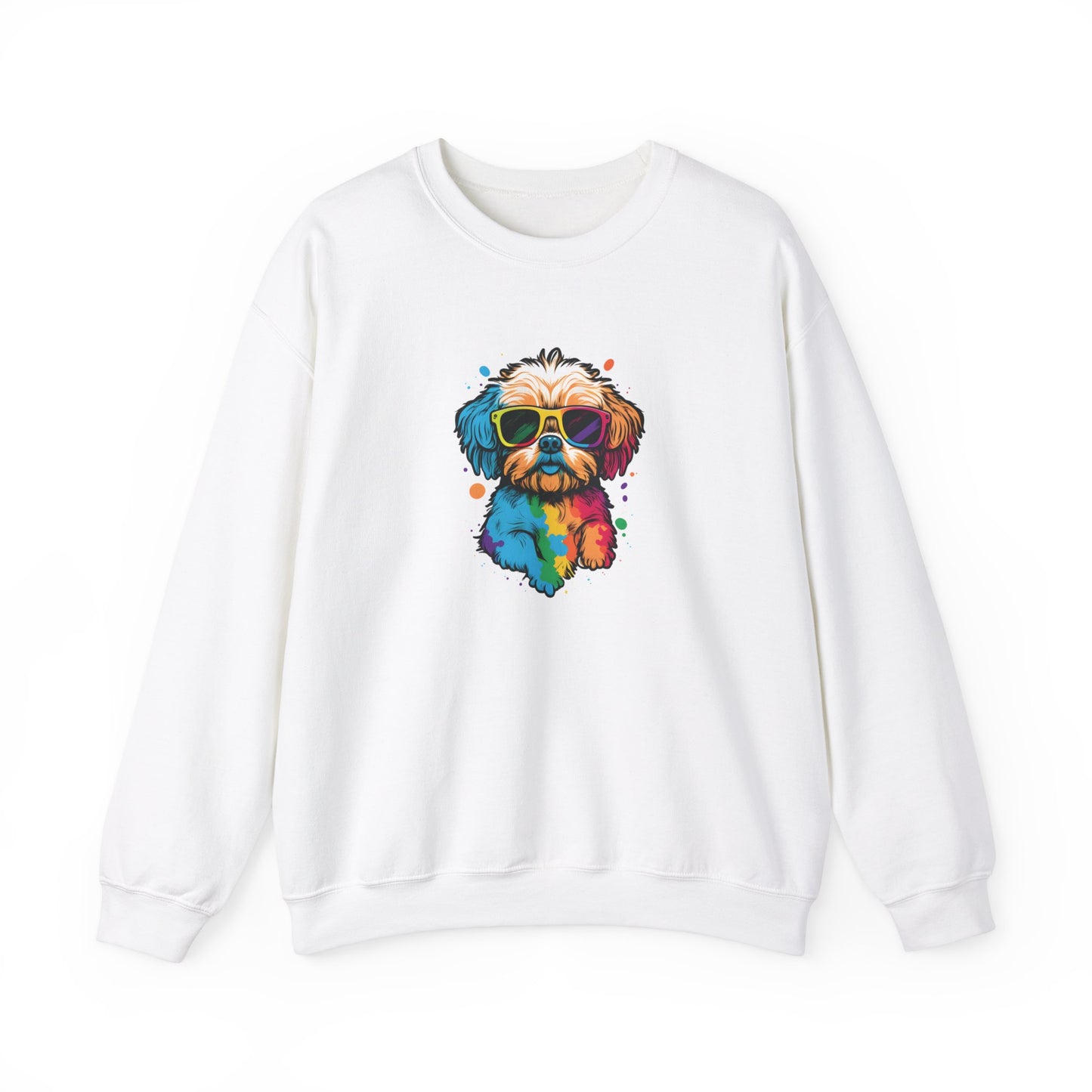 Dog with Sunglasses Sweatshirt 003
