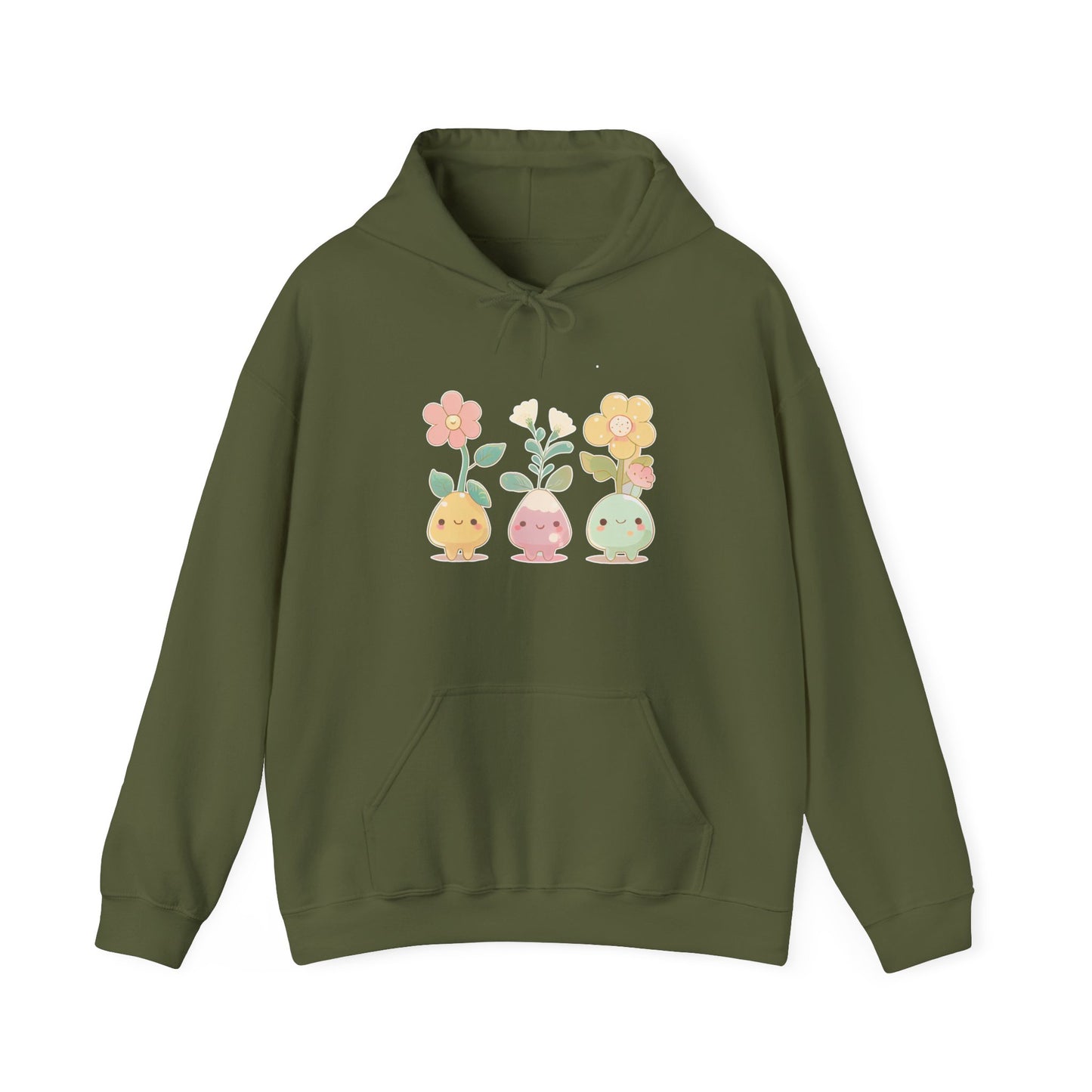 Cute Flower Set Hooded Sweatshirt