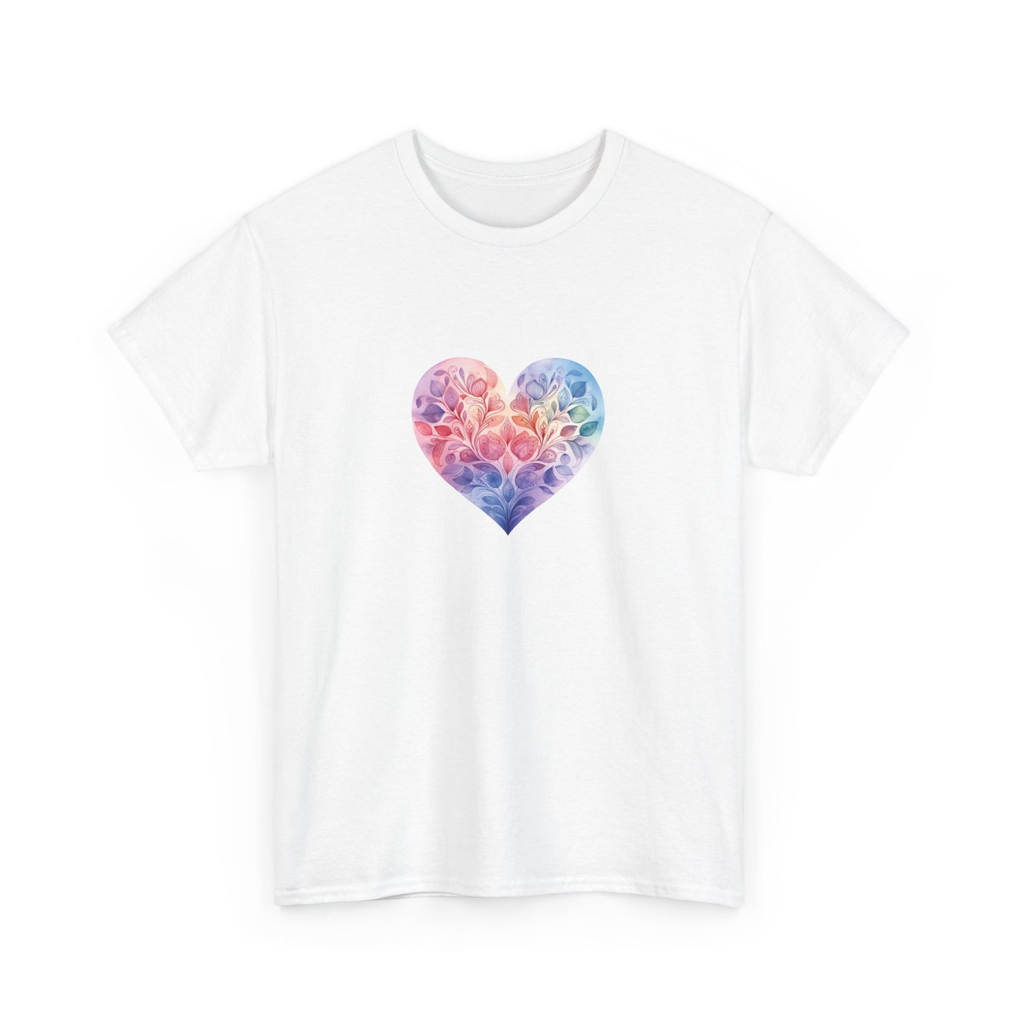 Watercolor Heart Short Sleeve Tee 006