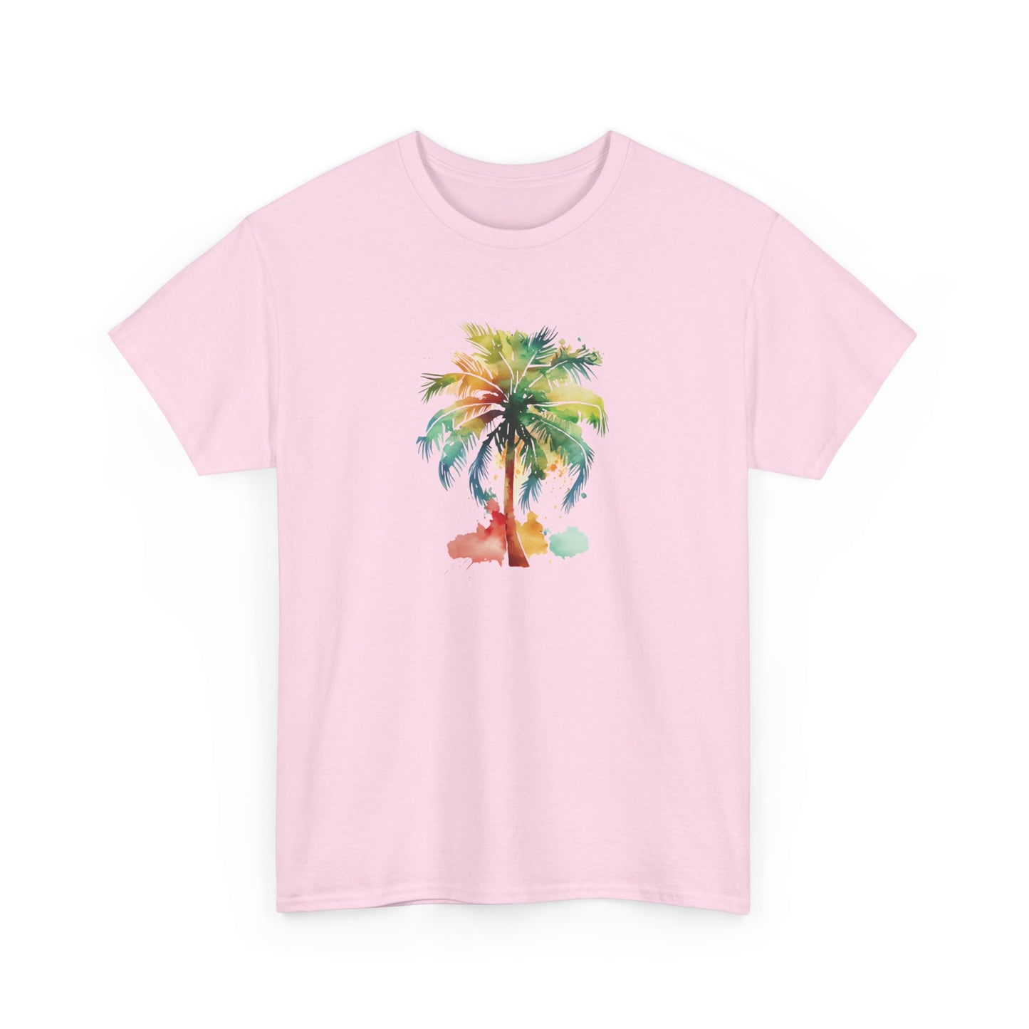 Watercolor Palm Tree Short Sleeve Tee