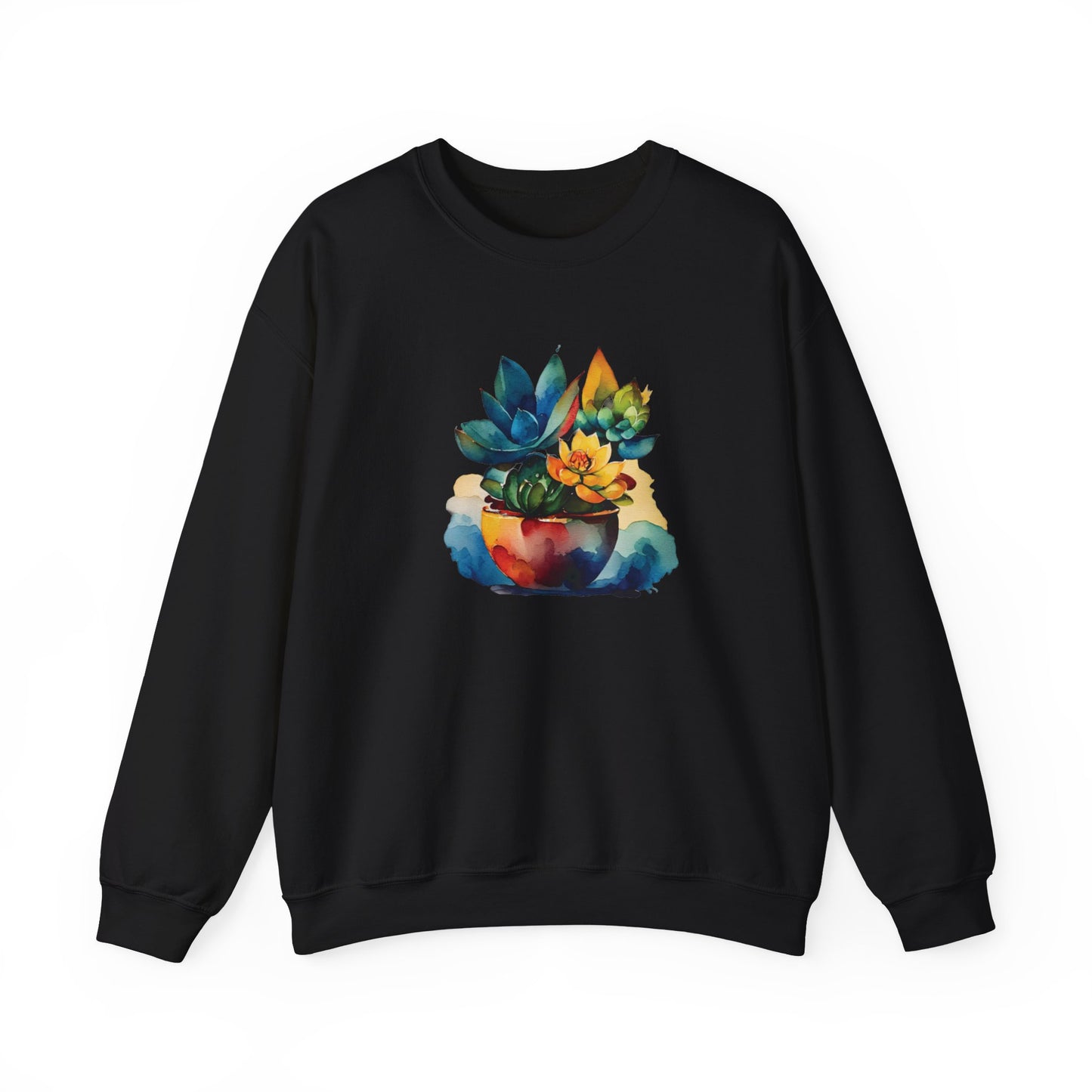 Watercolor Succulent Sweatshirt