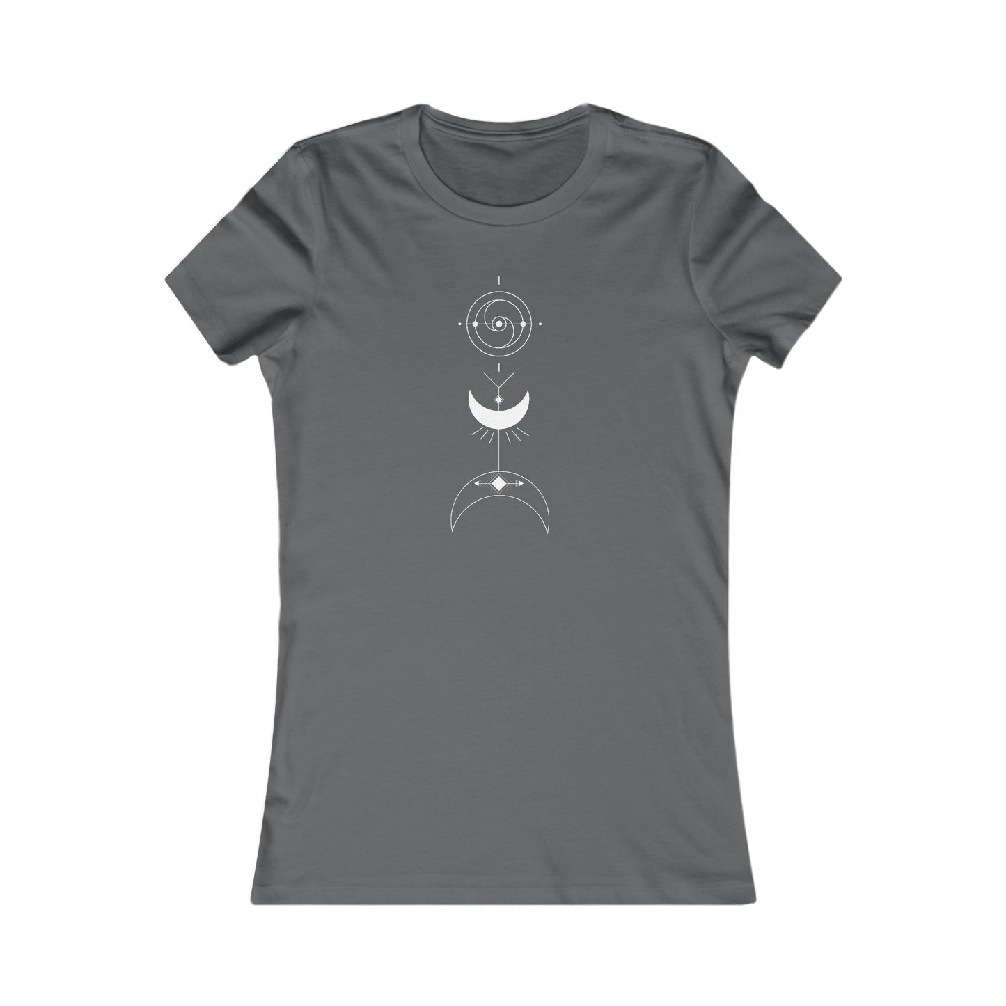 Linear Moons Fitted Tee