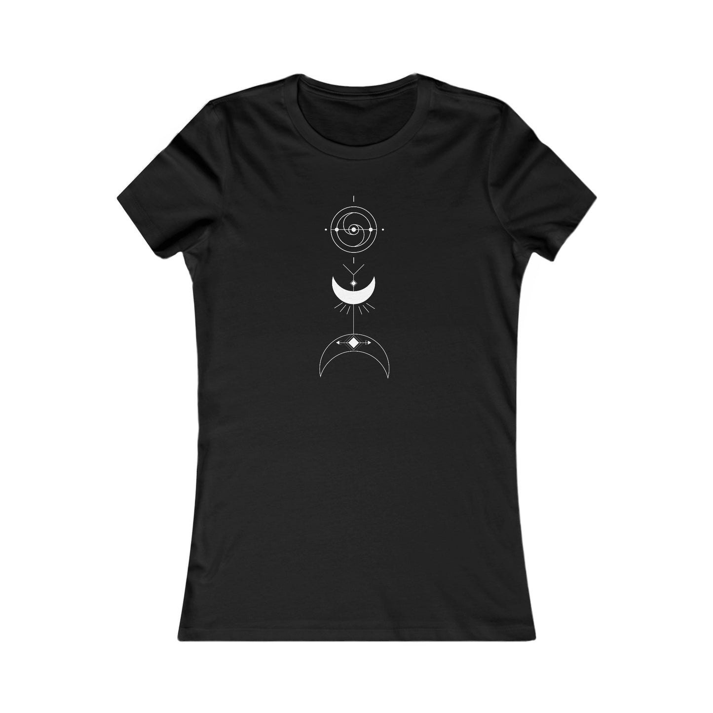 Linear Moons Fitted Tee