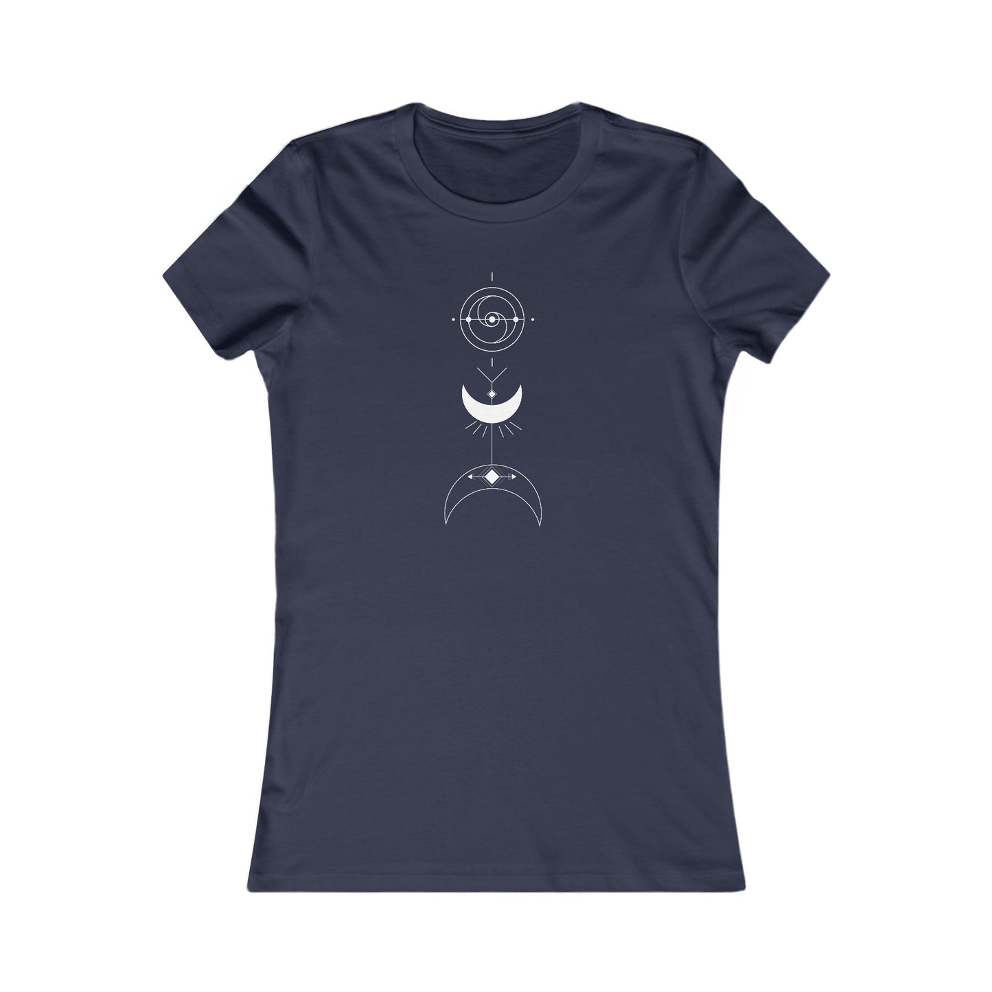 Linear Moons Fitted Tee
