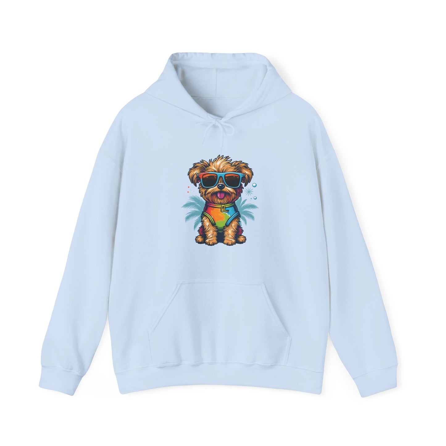 Dog with Sunglasses Hooded Sweatshirt 001