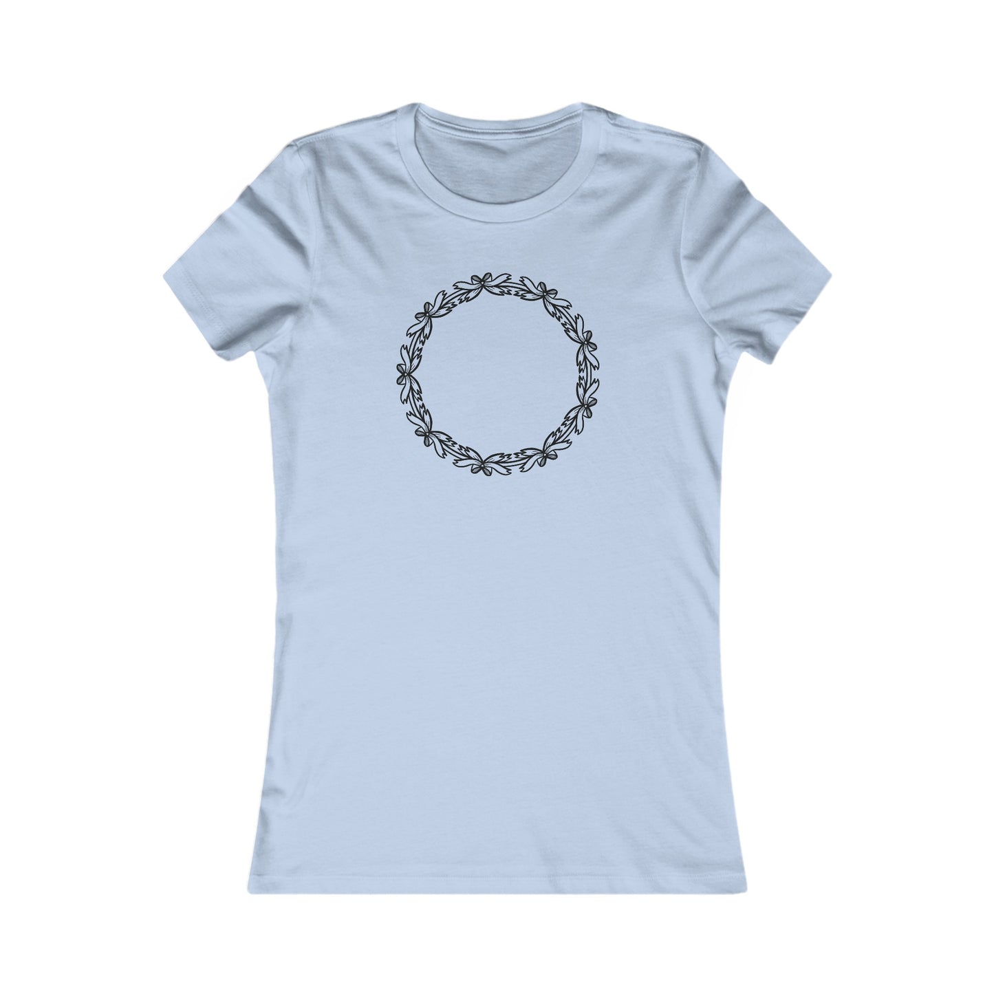 Bow Circle Fitted Tee