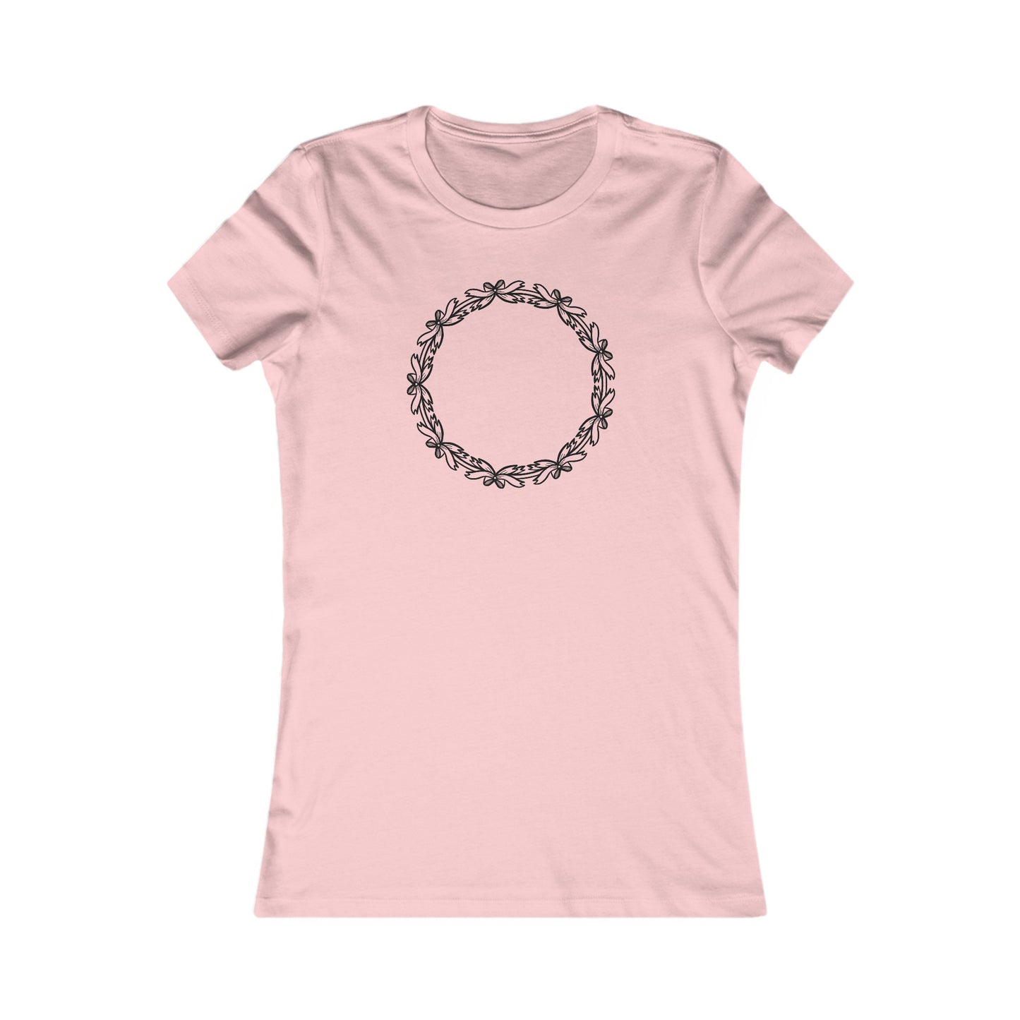 Bow Circle Fitted Tee