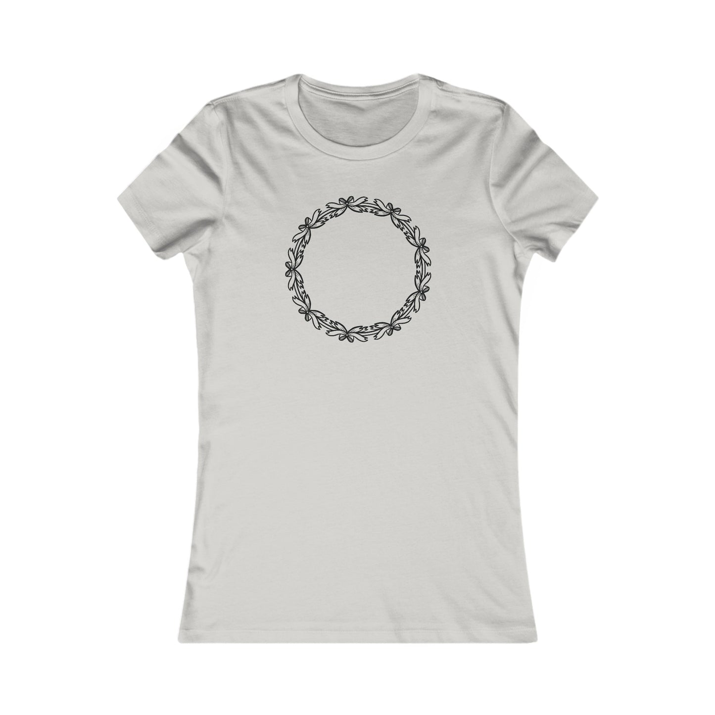 Bow Circle Fitted Tee