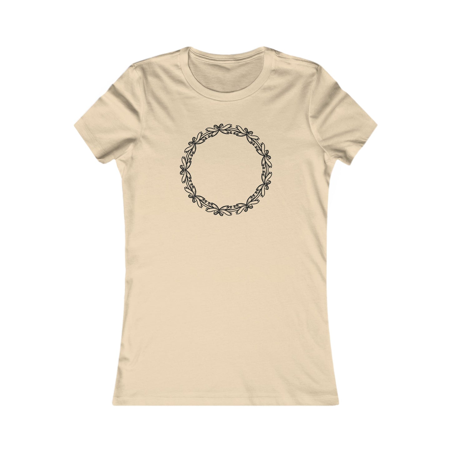Bow Circle Fitted Tee