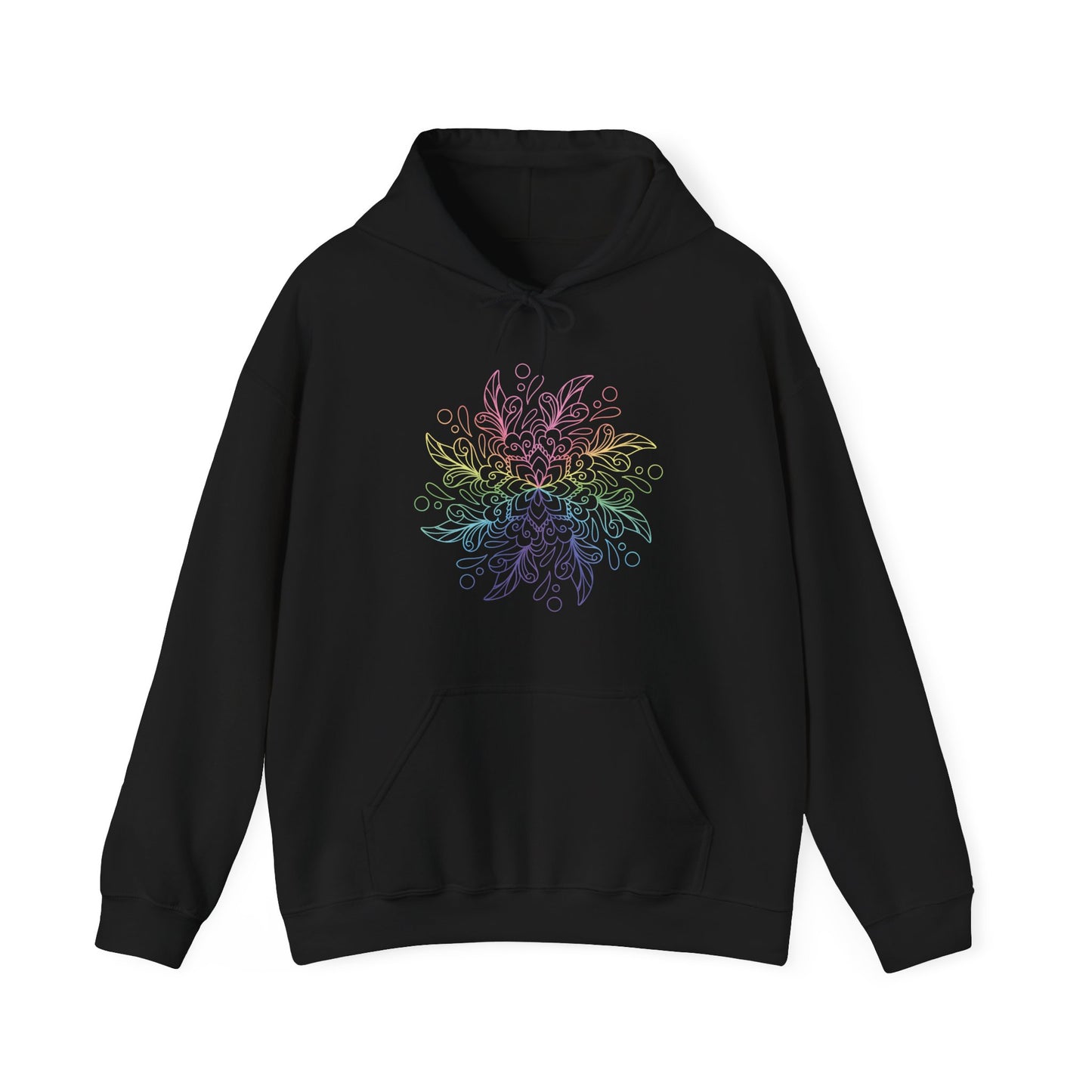 Colorful Mandala Hooded Sweatshirt (038)