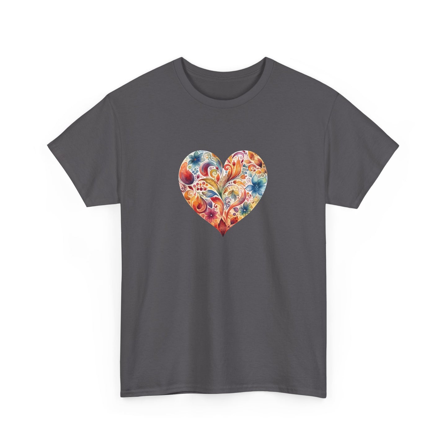 Watercolor Heart Short Sleeve Tee 002