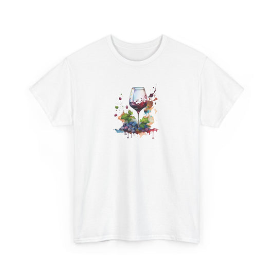 Watercolor Red Wine Short Sleeve Tee