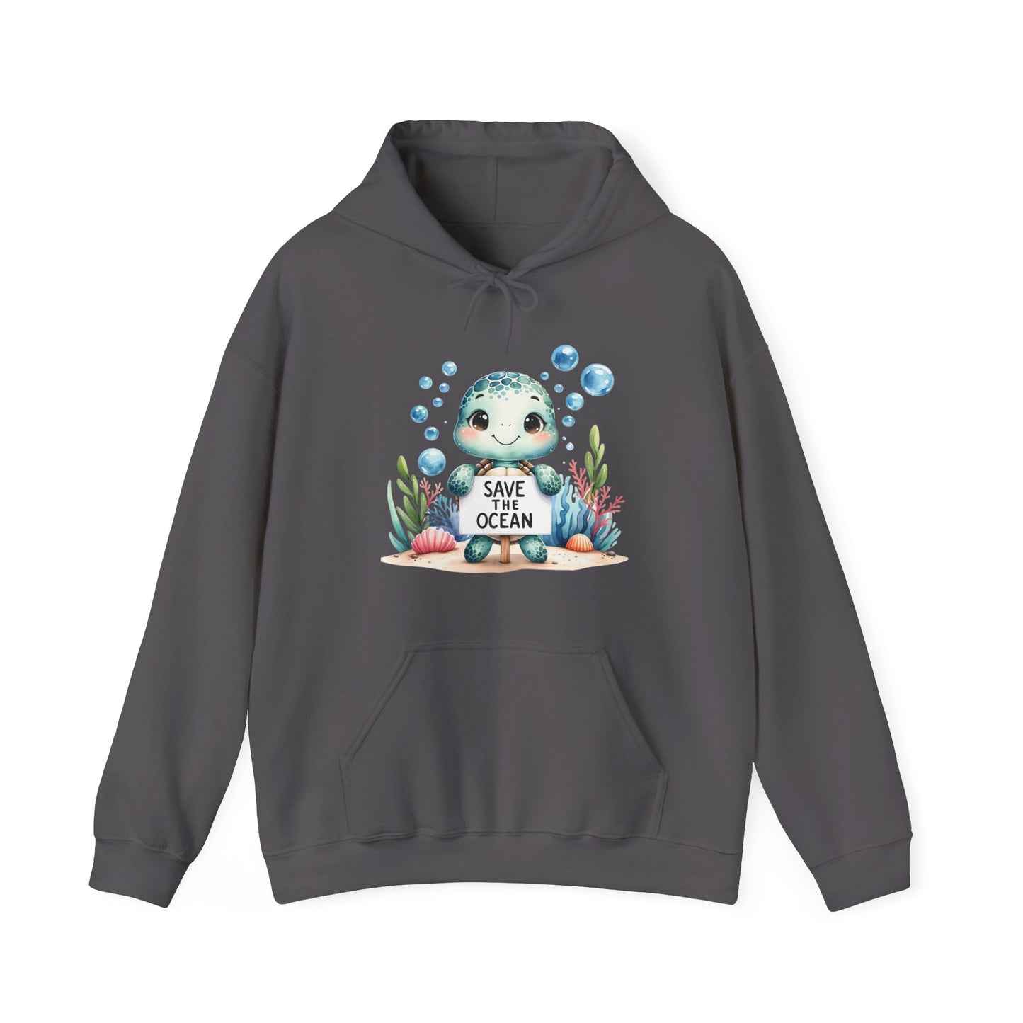Save the Ocean Turtle Hooded Sweatshirt