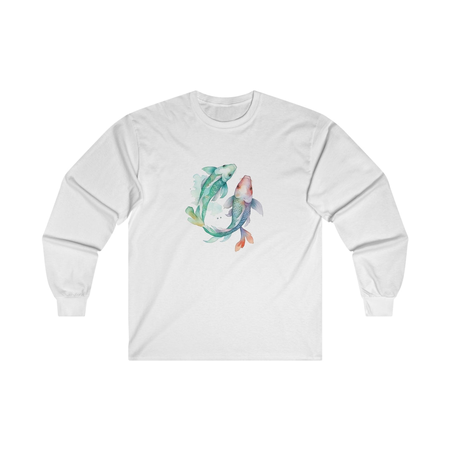 Watercolor Fish Long Sleeve Tee