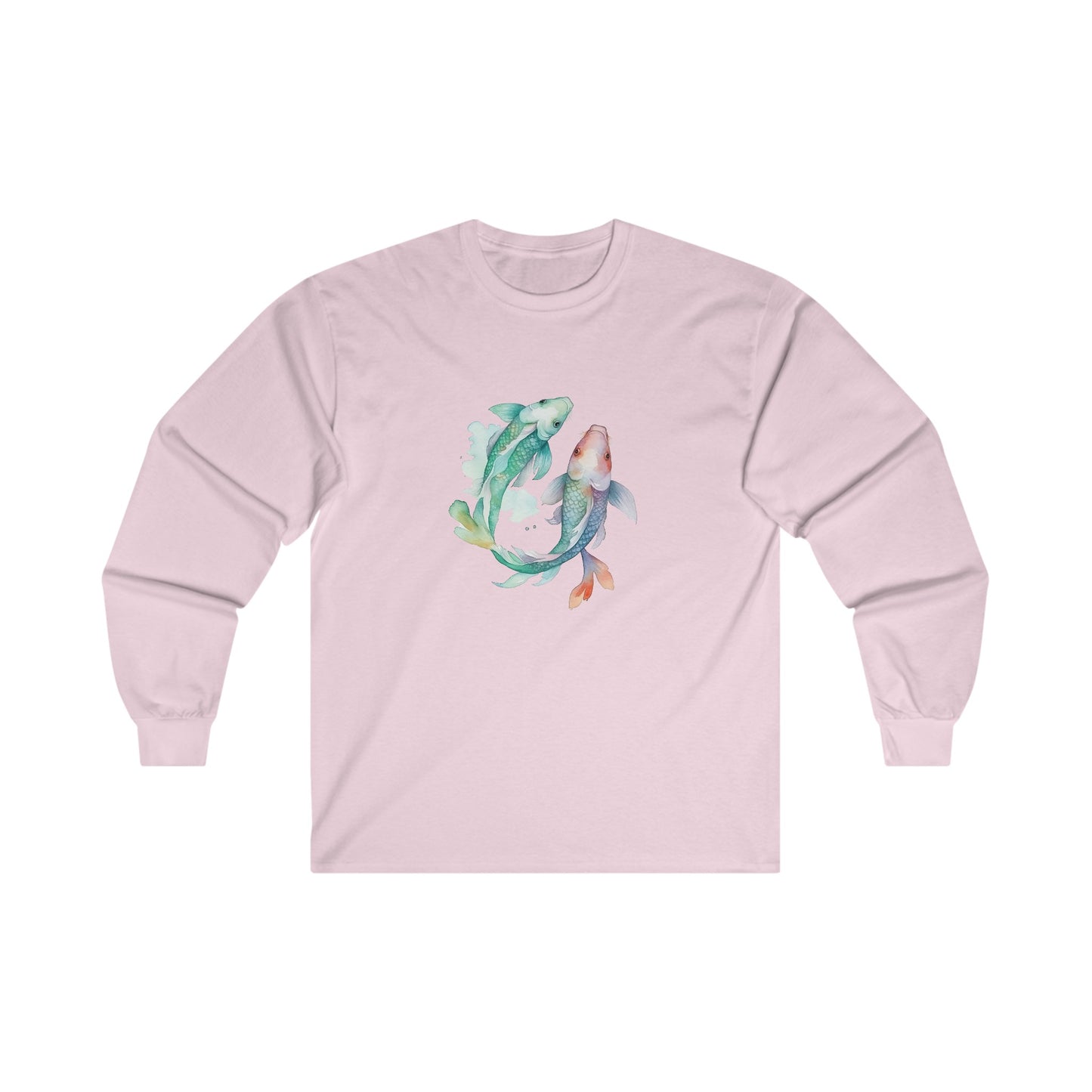 Watercolor Fish Long Sleeve Tee