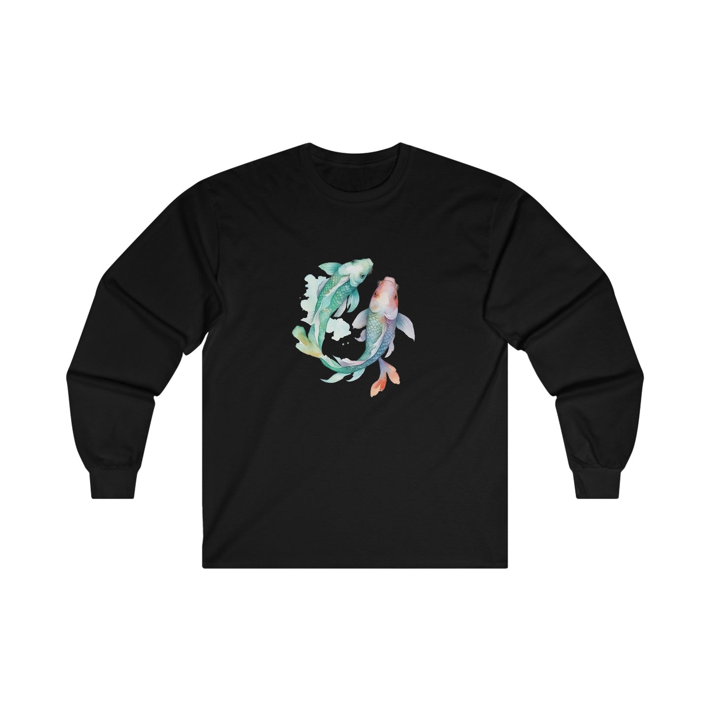 Watercolor Fish Long Sleeve Tee