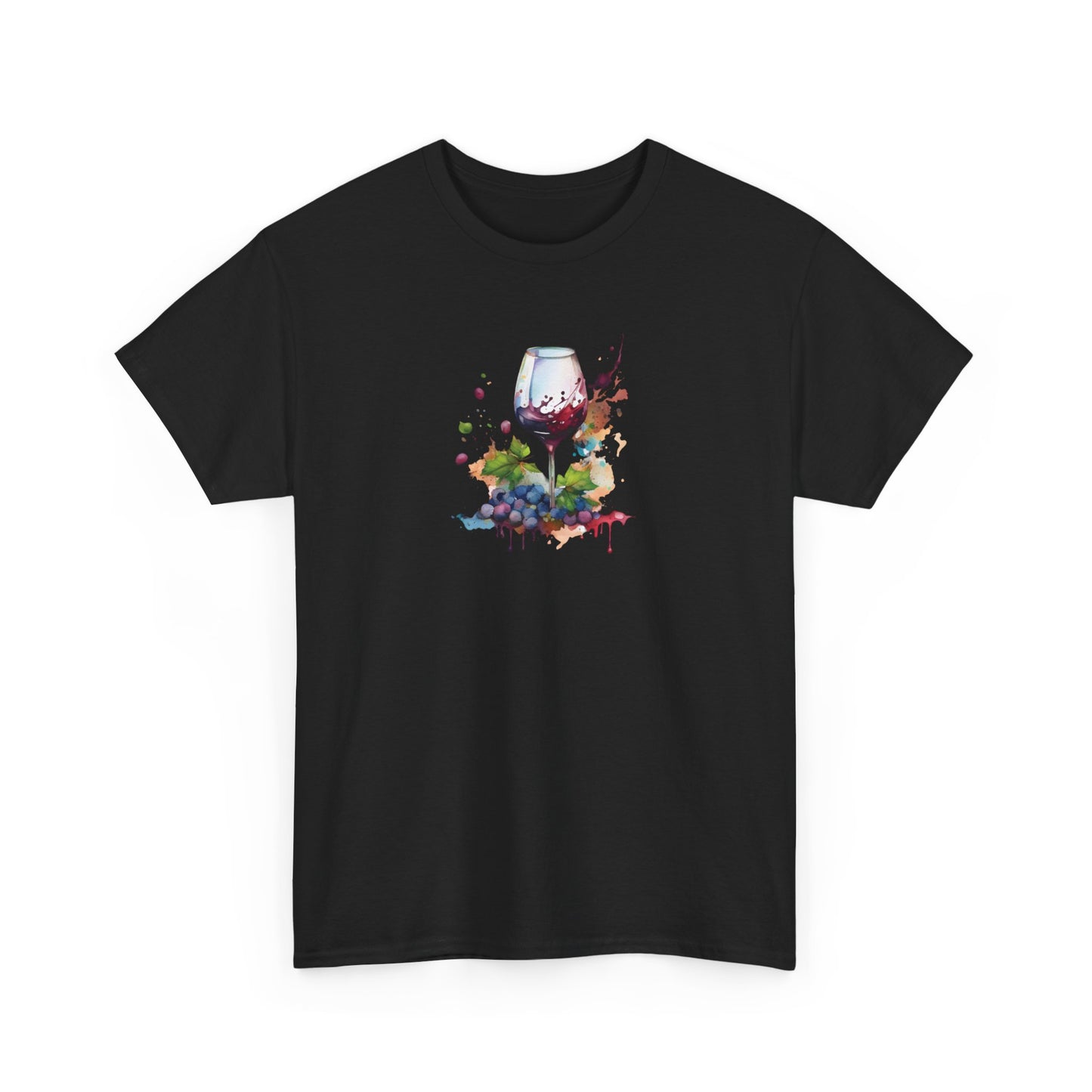 Watercolor Red Wine Short Sleeve Tee
