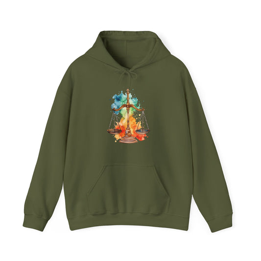 Watercolor Scale Hooded Sweatshirt