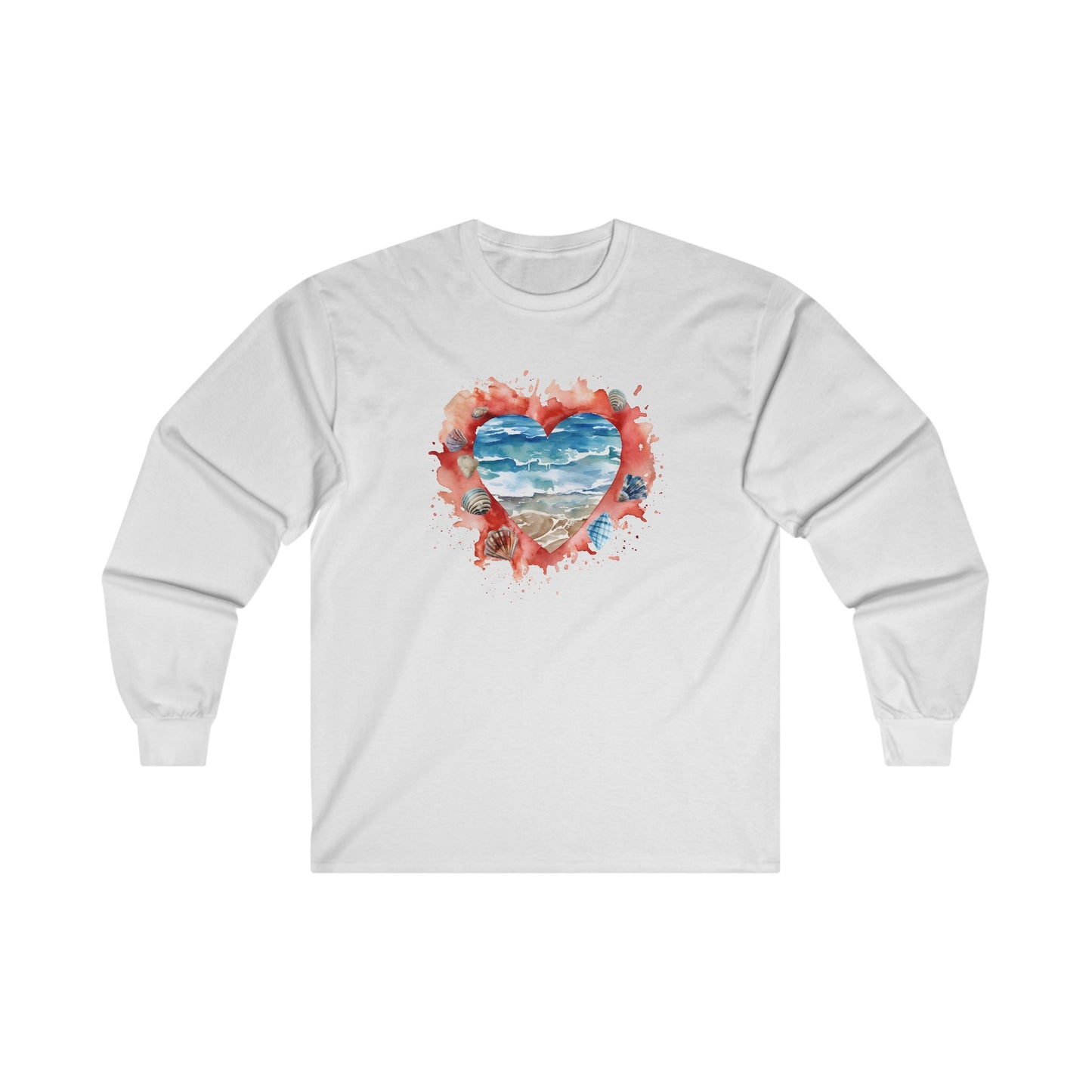 Ocean Heart Long Sleeve Tee