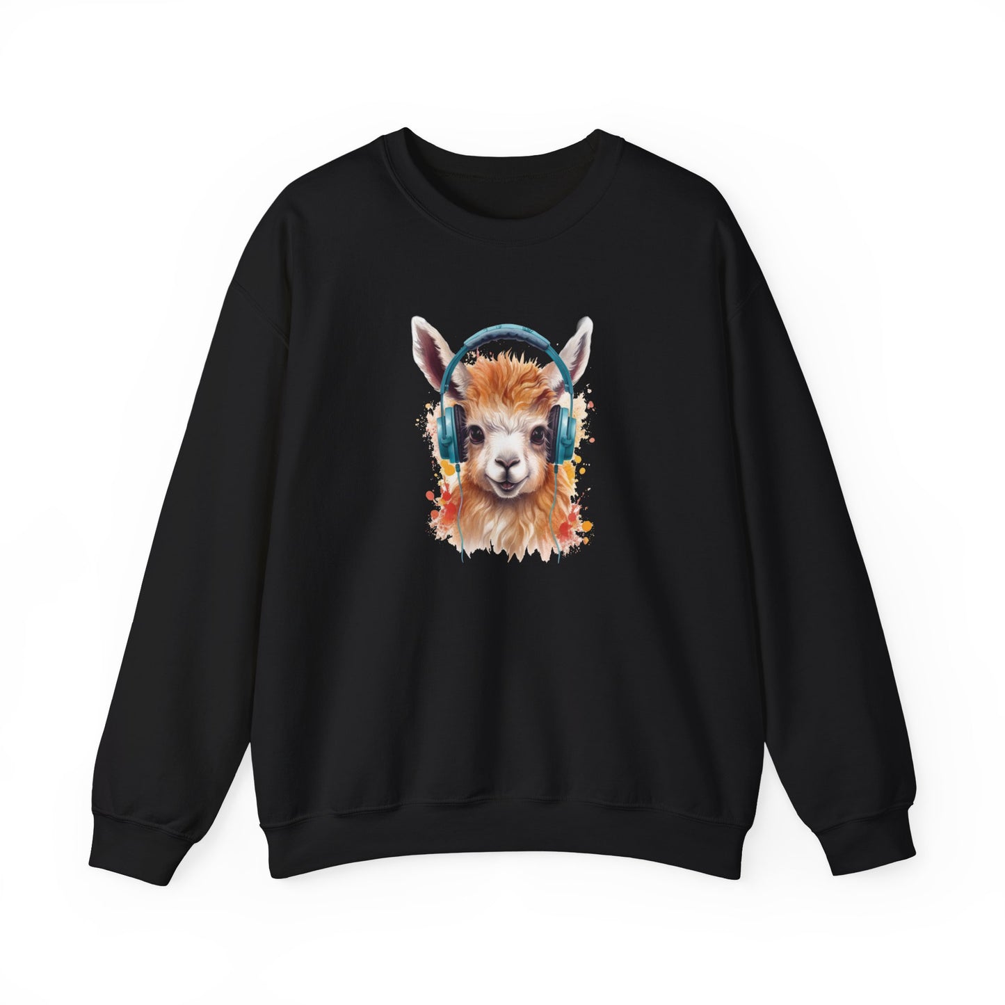 Llama with Headphones Sweatshirt