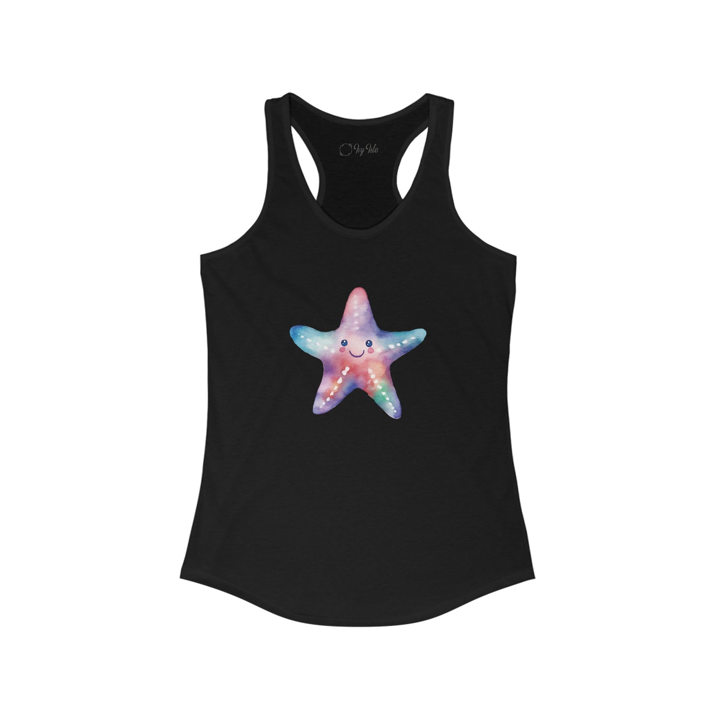 Watercolor Starfish Racerback Tank