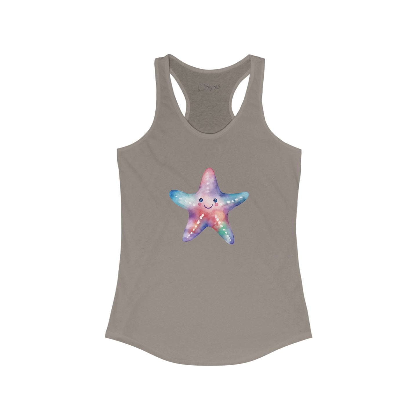 Watercolor Starfish Racerback Tank