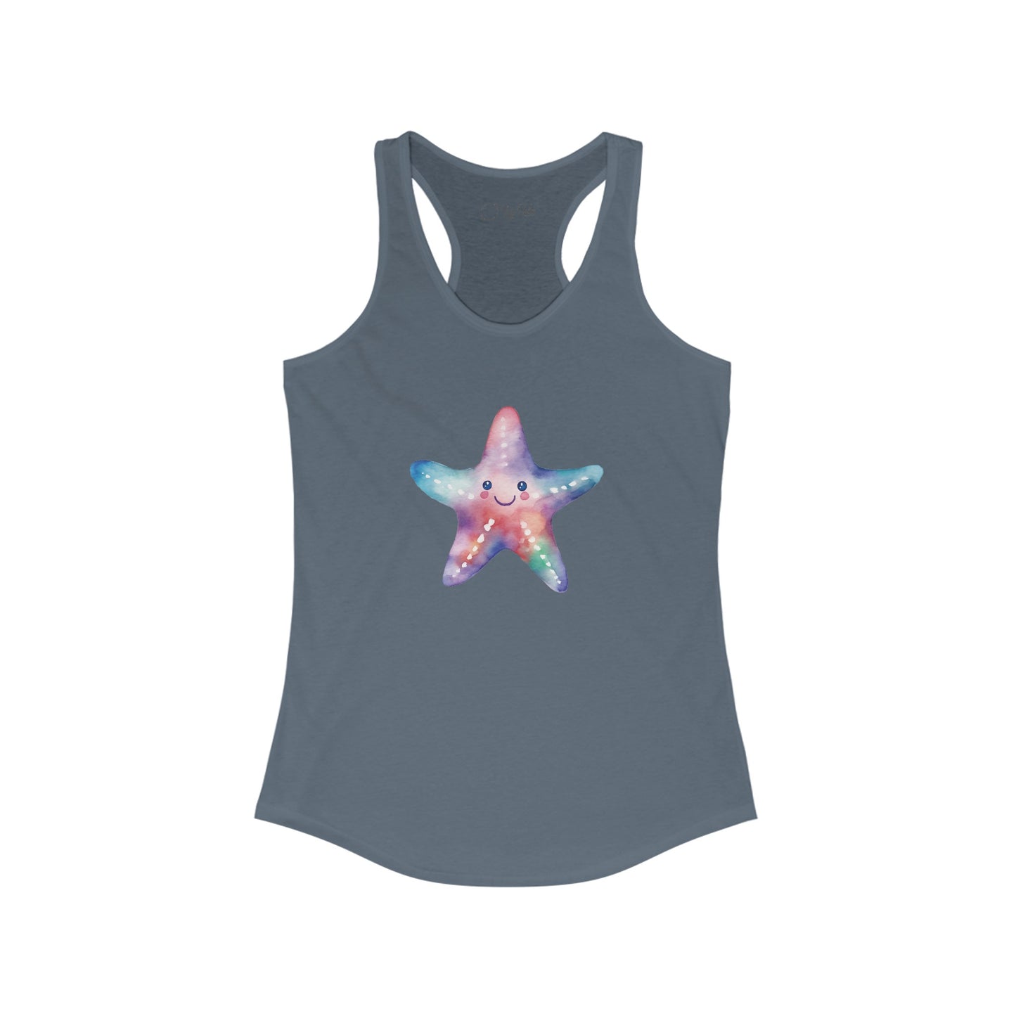 Watercolor Starfish Racerback Tank