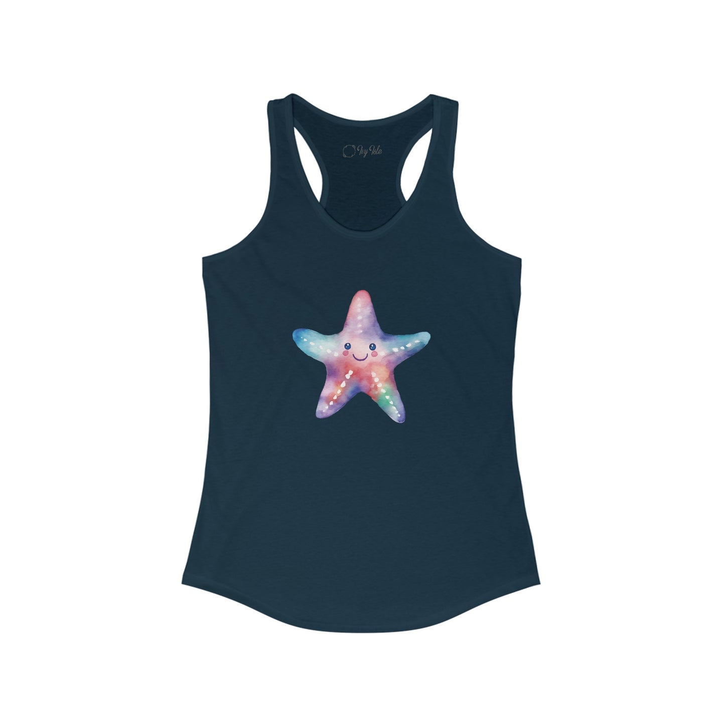 Watercolor Starfish Racerback Tank