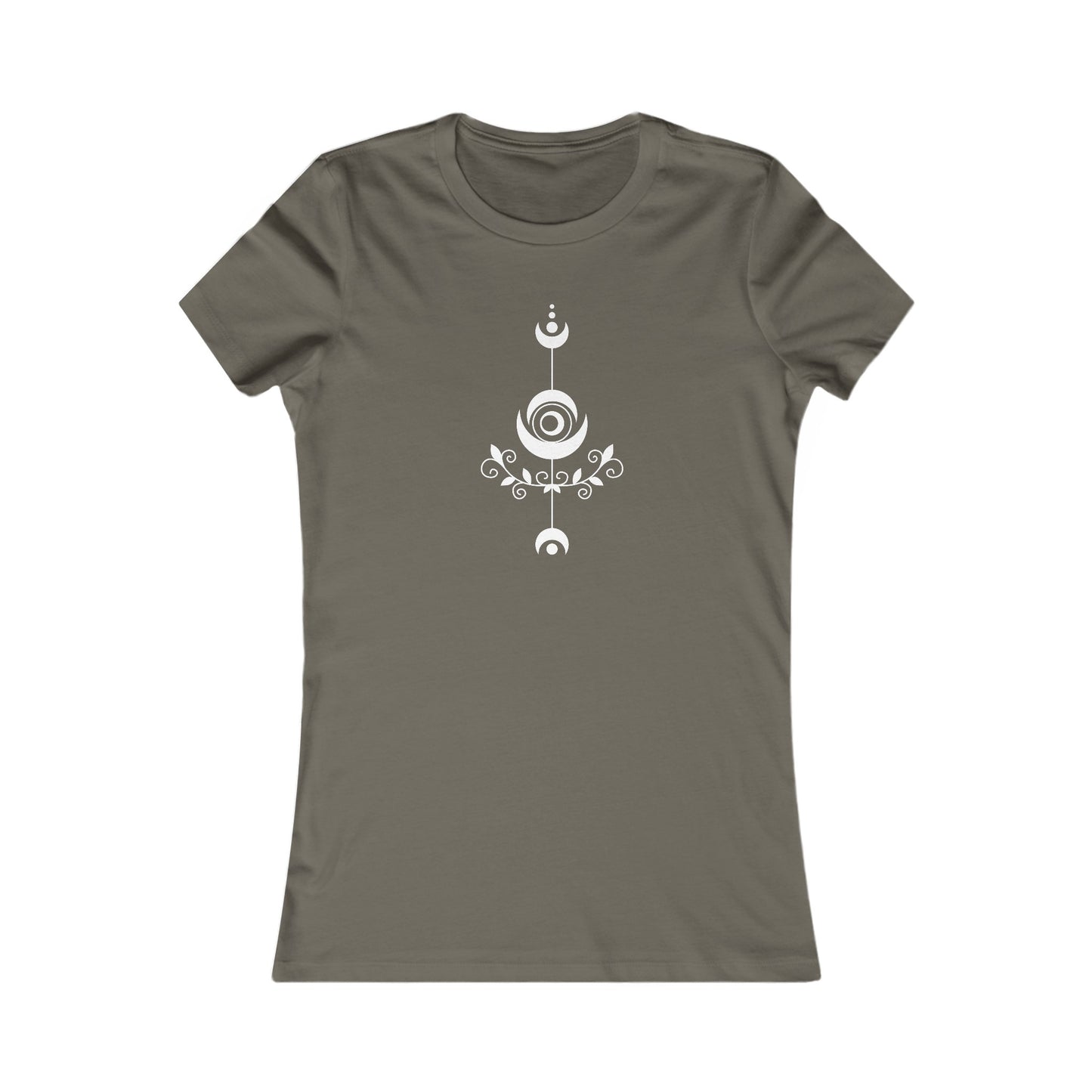 Decorative Moons Fitted Tee