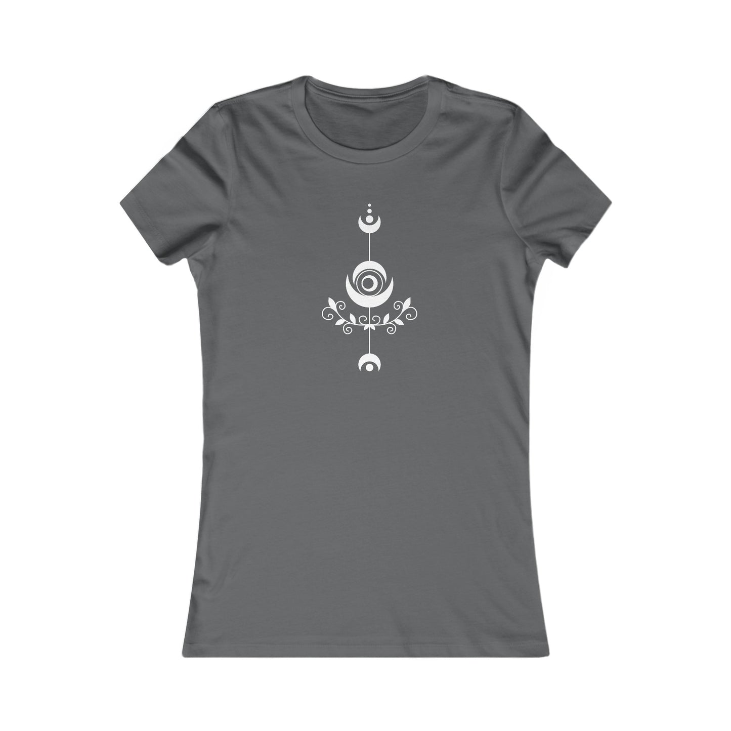 Decorative Moons Fitted Tee