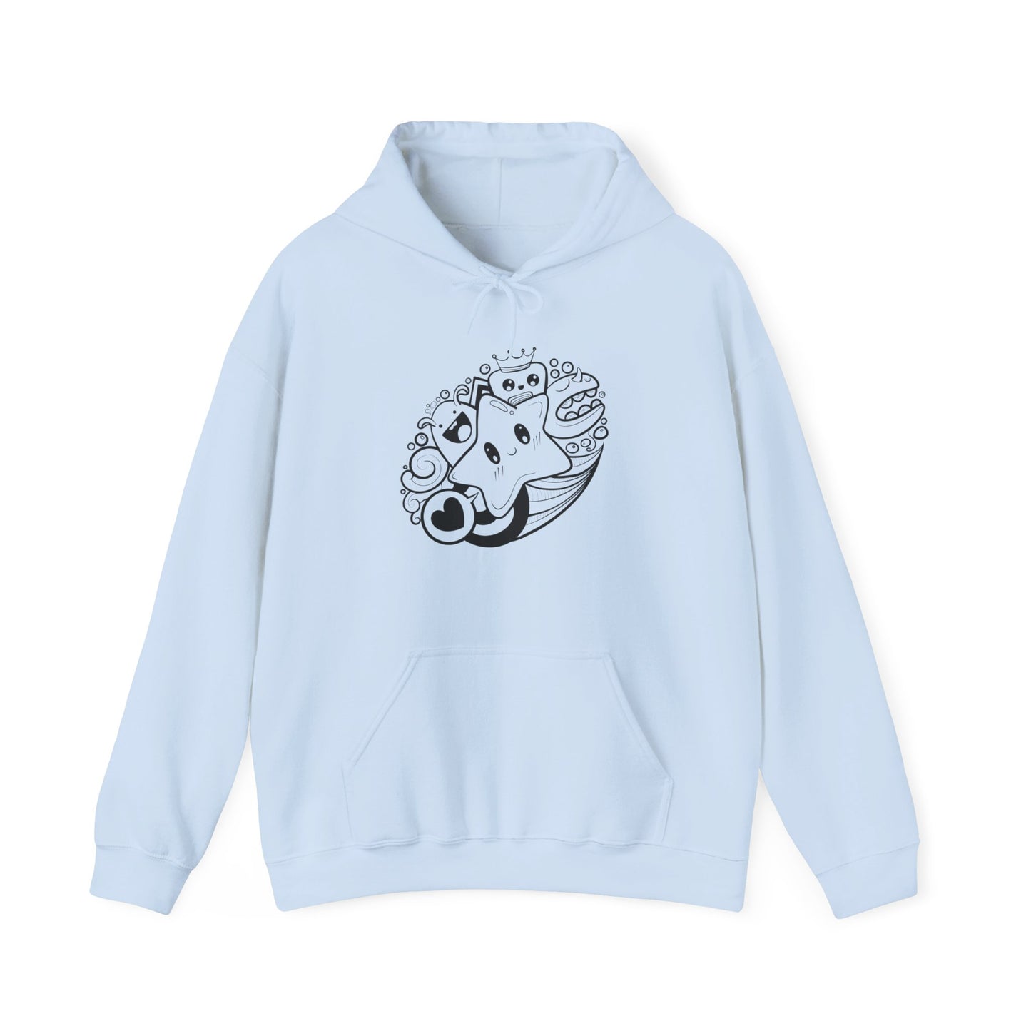 Cute Characters Hooded Sweatshirt
