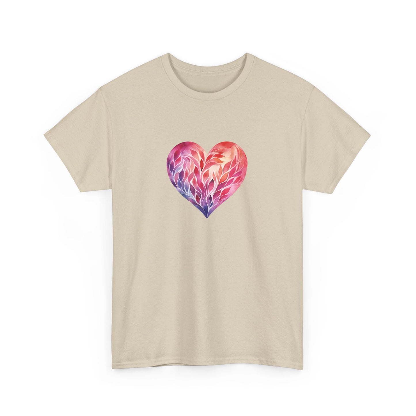 Watercolor Heart Short Sleeve Tee 004