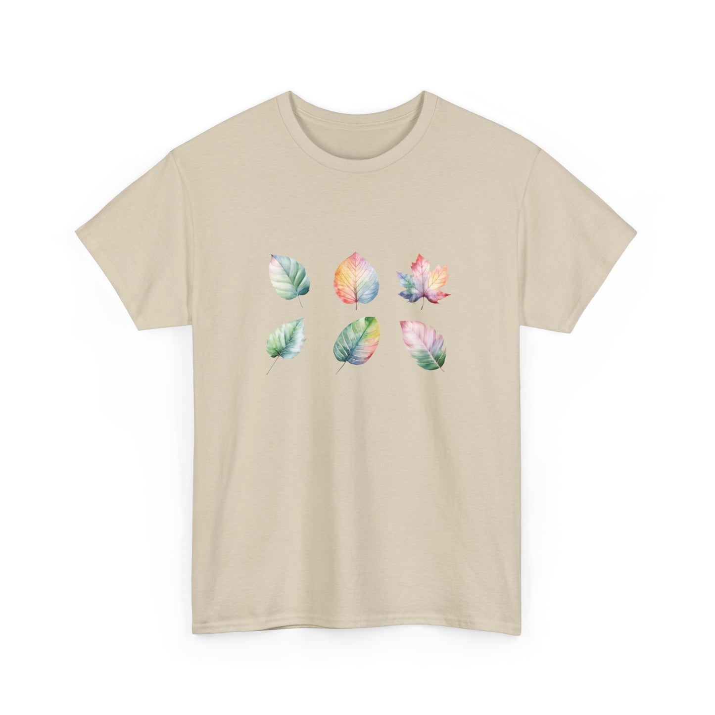 Watercolor Leaf Set Short Sleeve Tee