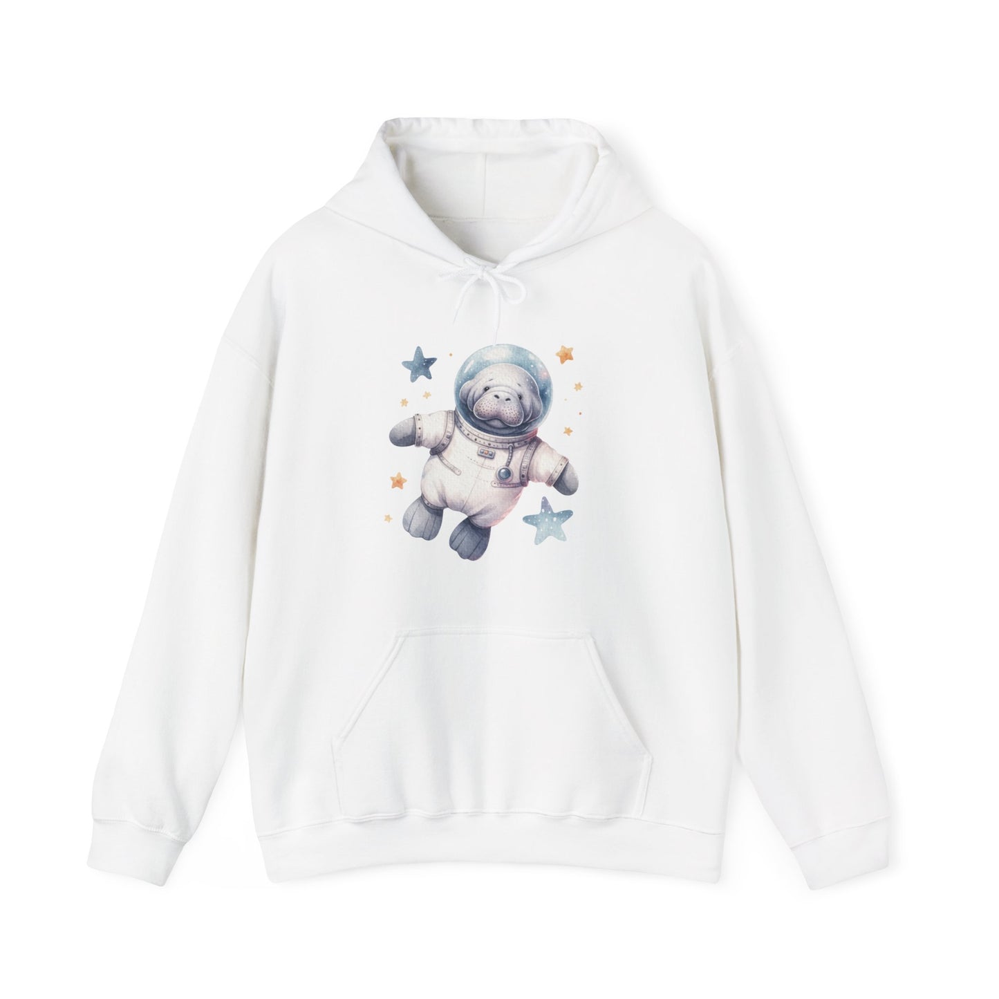 Manatee Astronaut Hooded Sweatshirt
