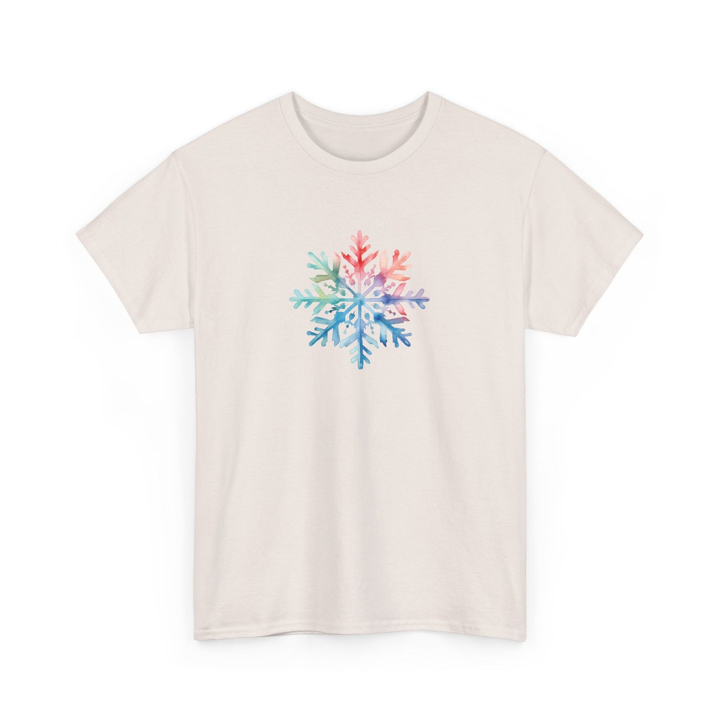 Watercolor Snowflake Short Sleeve Tee